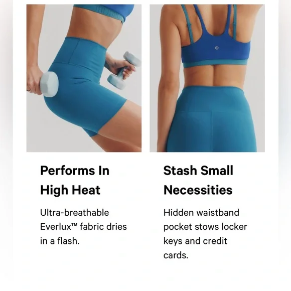 Lululemon Wunder Train High-Rise Short 8” Size 6 - Picture 9 of 12